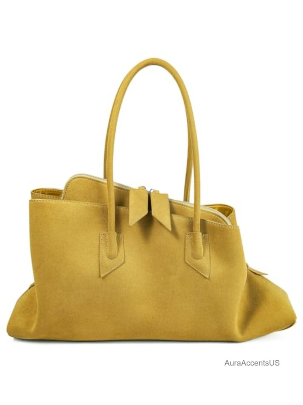 Faux Suede Hobo Tote Handbag with 3 Compartments PU Leather Shoulder